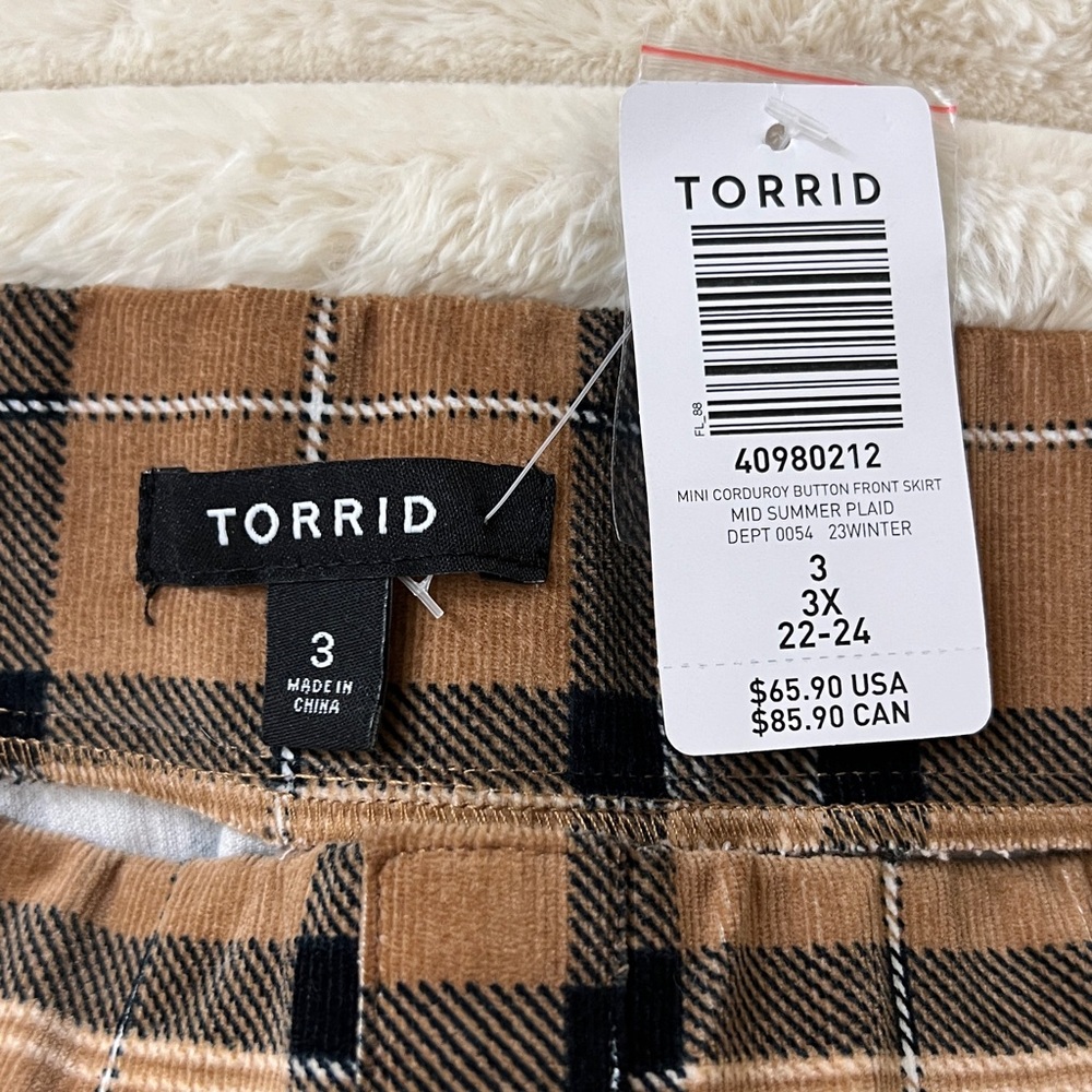 *NWT* Torrid Corduroy Skirt - Picture 2 of 6